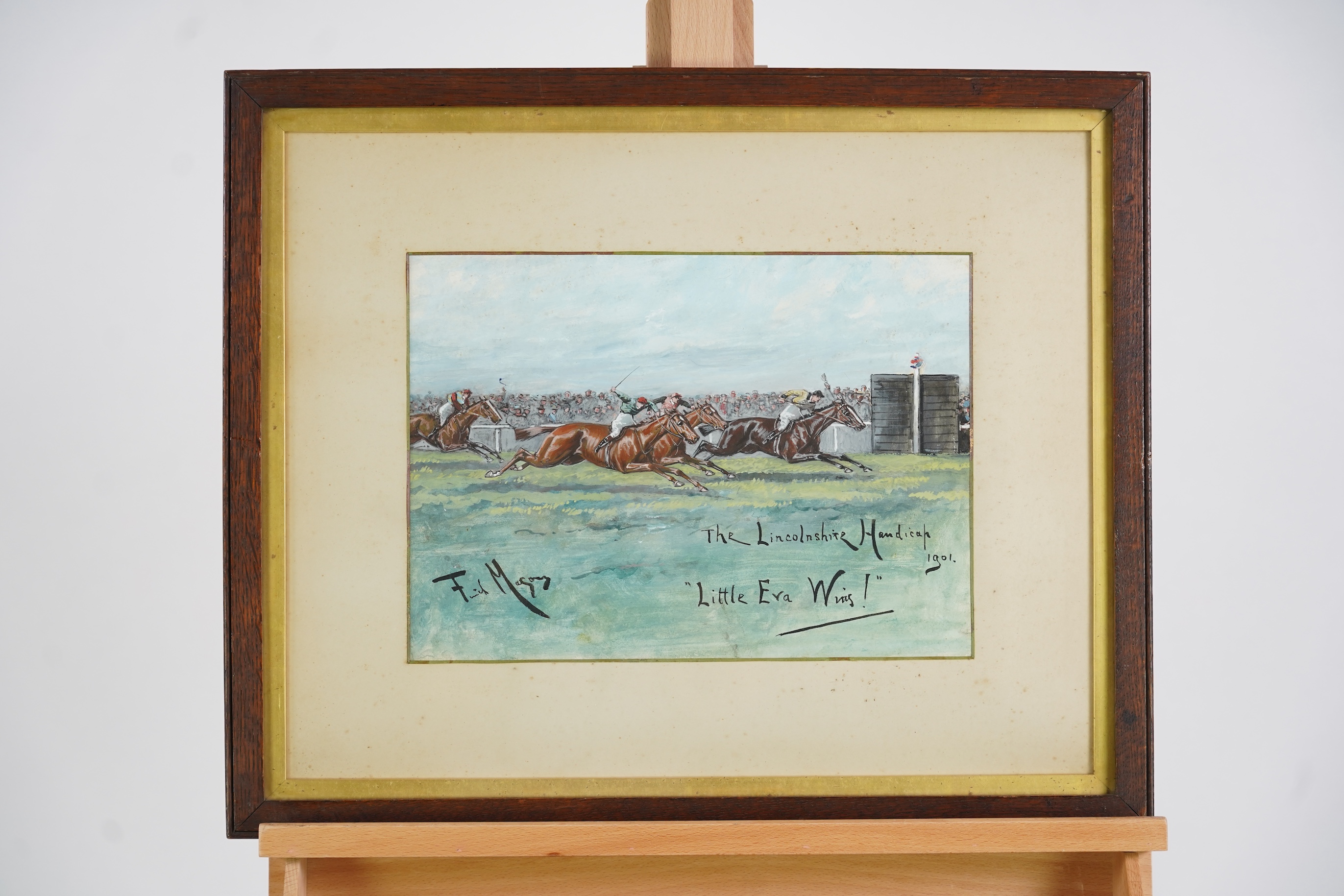 George Finch Mason (1850-1915), 'Little Eva Wins! - The Lincolnshire Handicap, 1901'